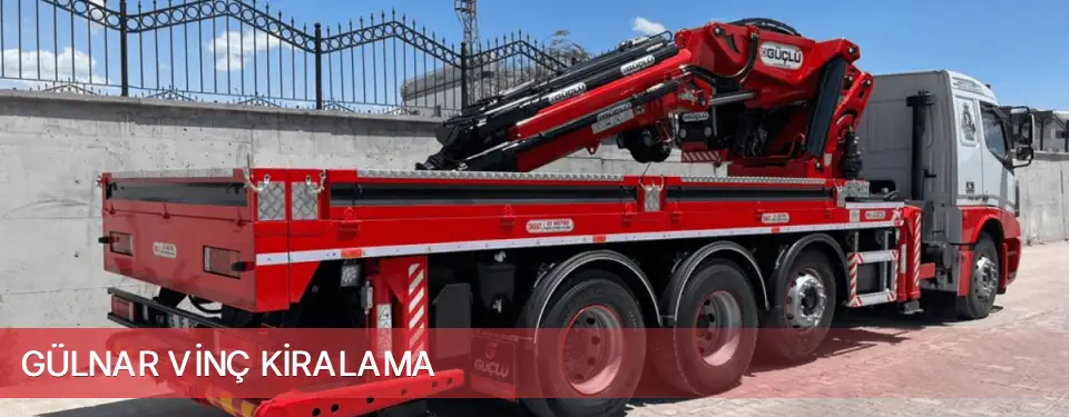 Gülnar İlçemi Vinç Kiralama